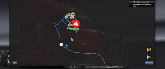 Mods [ATS] GPS RG PRO 1.01 LED CanaDream + Coast2Coast 1.35.x American Truck Simulator mod