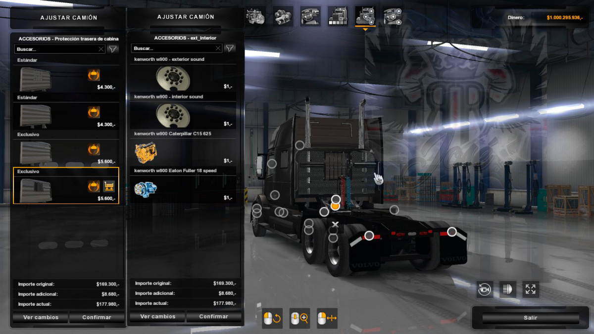 Volvo VNL no Crash with Horns and back Rack 1.35.x