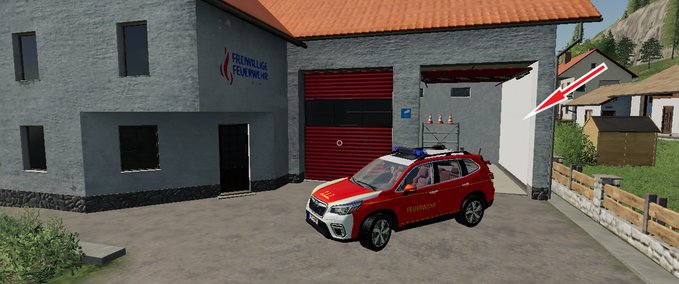 Feuerwehr Feuerwehr Subaru Skin Landwirtschafts Simulator mod