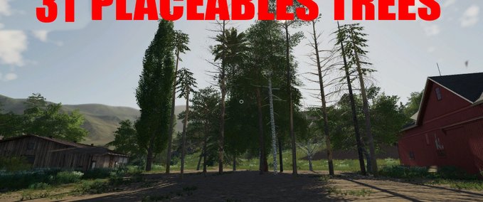 Platzierbare Objekte 20 Placeables Trees Landwirtschafts Simulator mod