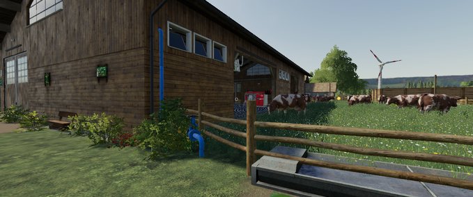 Gebäude mit Funktion Kuhstall 2000 -- mit Animal Pen Extension --ohne Verschmutzung & Tierlimit Landwirtschafts Simulator mod
