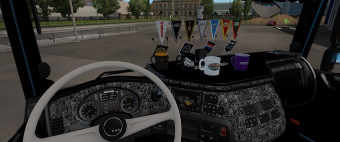 Interieurs CUSTOM INTERIOR FOR SCHUMIS DAF  BY POLLTRANS 1.35.X Eurotruck Simulator mod