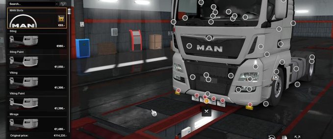 MAN Bottom Slots for Madster TGX Euro 6 1.35.x Eurotruck Simulator mod