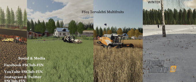 4fach Maps Tervalehti_Multifruit Landwirtschafts Simulator mod