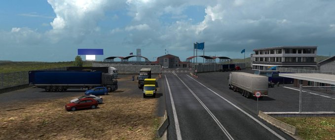 Maps Verbesserungen der Grenzübergänge für "Die große Steppe v1.2" 1.35.x Eurotruck Simulator mod