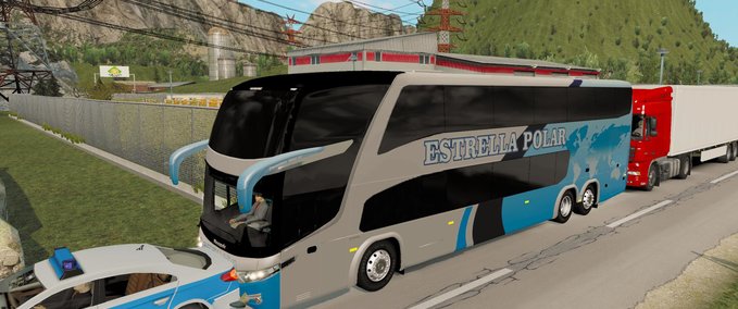 AI Paket von Paradiso G7 Bussen im Straßenverkehr [1.35.x] Eurotruck Simulator mod