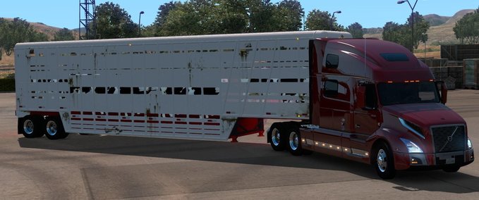Trailer Wilson Tiertransportanhänger (mit Gebrauchsspuren) 1.35.X American Truck Simulator mod