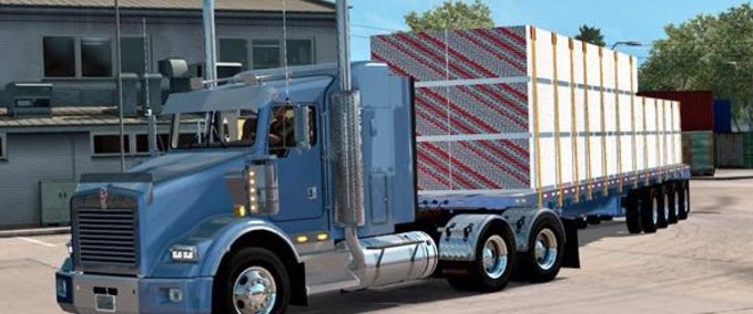 Trailer Besitzbarer Doepker Flatbed Anhänger 1.35.x American Truck Simulator mod