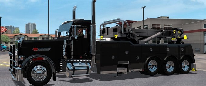Trucks 389 LONGHOOD + DUMP + WRECKER 1.35.X American Truck Simulator mod