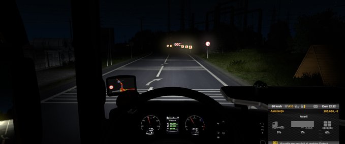 Sonstige Reflexionen von Straßenschildern 1.35.x Eurotruck Simulator mod