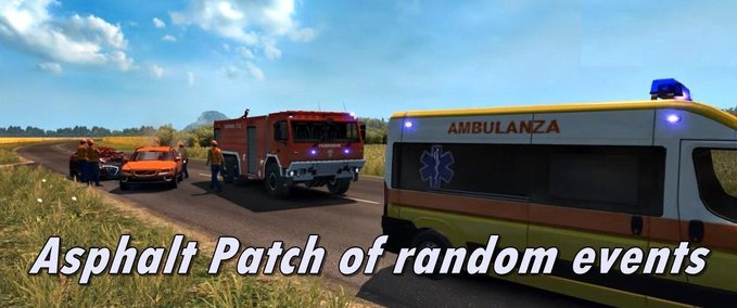 Mods [ATS] U.S. ASPHALT PATCH OF RANDOM EVENTS 1.35.X American Truck Simulator mod