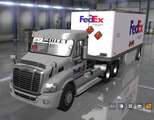 Fedex Official 28 Pup Trailer with Freightliner Day Cab Truck 1.35.x Mod Thumbnail