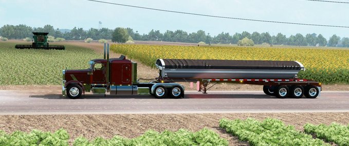 Trailer Besitzbarer Smithco Side Dump (1.35.x) American Truck Simulator mod