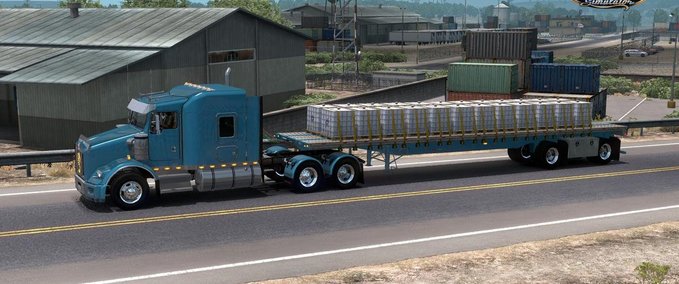 Trailer Besitzbarer Great Dane Flatbed (1.35.x) American Truck Simulator mod