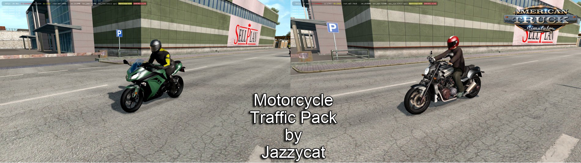 [ATS] Motorcycle in Traffic Pack by JC v2.3 1.33.x thumbnail 11