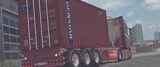 Trailer Fahl Transporte Container 1.35.x Eurotruck Simulator mod