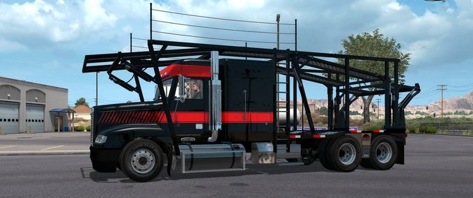 Trucks Freightliner FLD Carhauler + Anhänger (1.35.x) American Truck Simulator mod