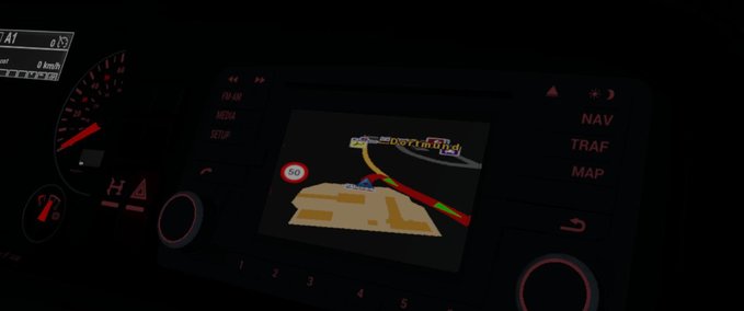 MAN 3D Navi für MAN TGX E6 (SCS) [1.35.x] Eurotruck Simulator mod