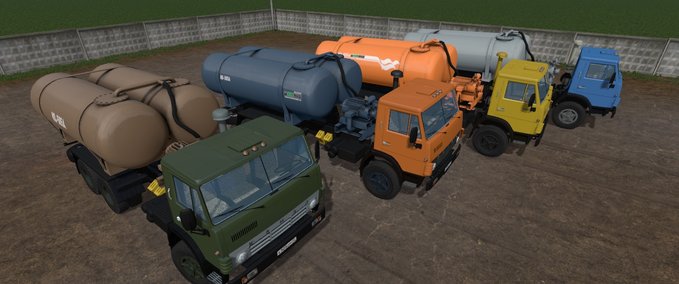 MAZ & Kamaz & Gaz KamAZ-5320 KO-505A Landwirtschafts Simulator mod