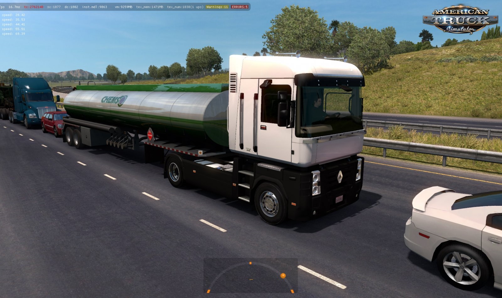 Renault MAGNUM Pack of Trucks in Traffic v1.0 (1.35.x) thumbnail 2