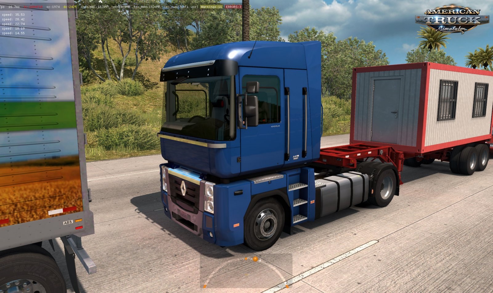 Renault MAGNUM Pack of Trucks in Traffic v1.0 (1.35.x)