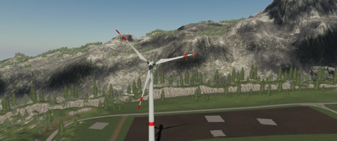 Platzierbare Objekte Windkraftanlage (Groß) Landwirtschafts Simulator mod