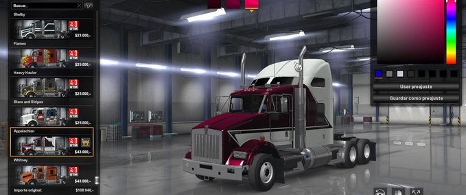 Trucks [ATS] GTM Kenworth T800  (DX11) 1.35.x American Truck Simulator mod