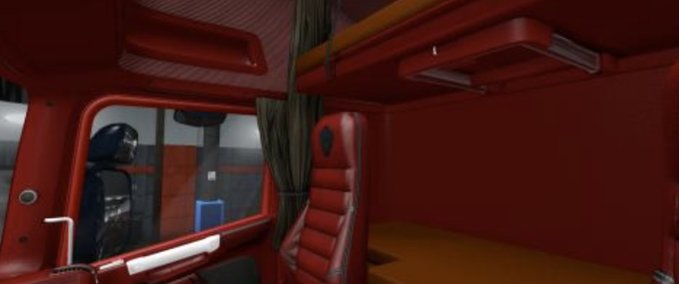 Interieurs Scania T RJL Rotes Interieur von Hubobubo 1.35.x Eurotruck Simulator mod