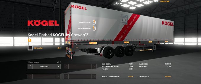 Auflieger KOGEL ORIGINAL AUTOLOADER TRAILER Landwirtschafts Simulator mod