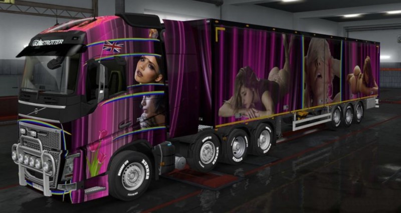 free pink mods for euro truck simulator 2