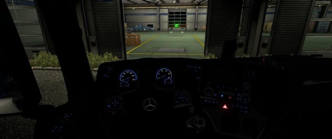 Mercedes Mercedes New Actros – Blaue Instrumententafel 1.36.x Eurotruck Simulator mod