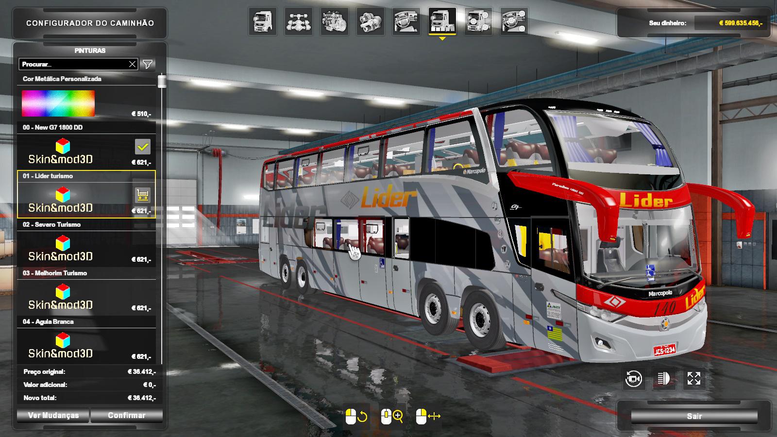 [ATS] VOLVO MARCOPOLO PARADIS NEW G7 1800 DD CD3DSHOP 1.35.X