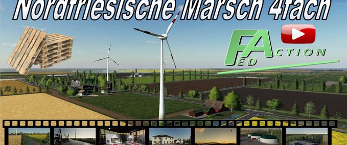 4fach Maps Nordfriesische Marsch 4fach  Landwirtschafts Simulator mod