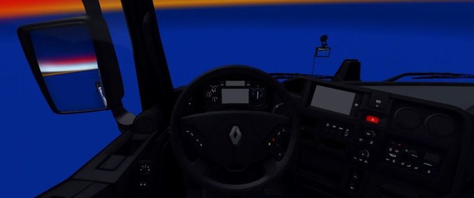Interieurs Renault T Dunkles Interieur 1.36.x Eurotruck Simulator mod