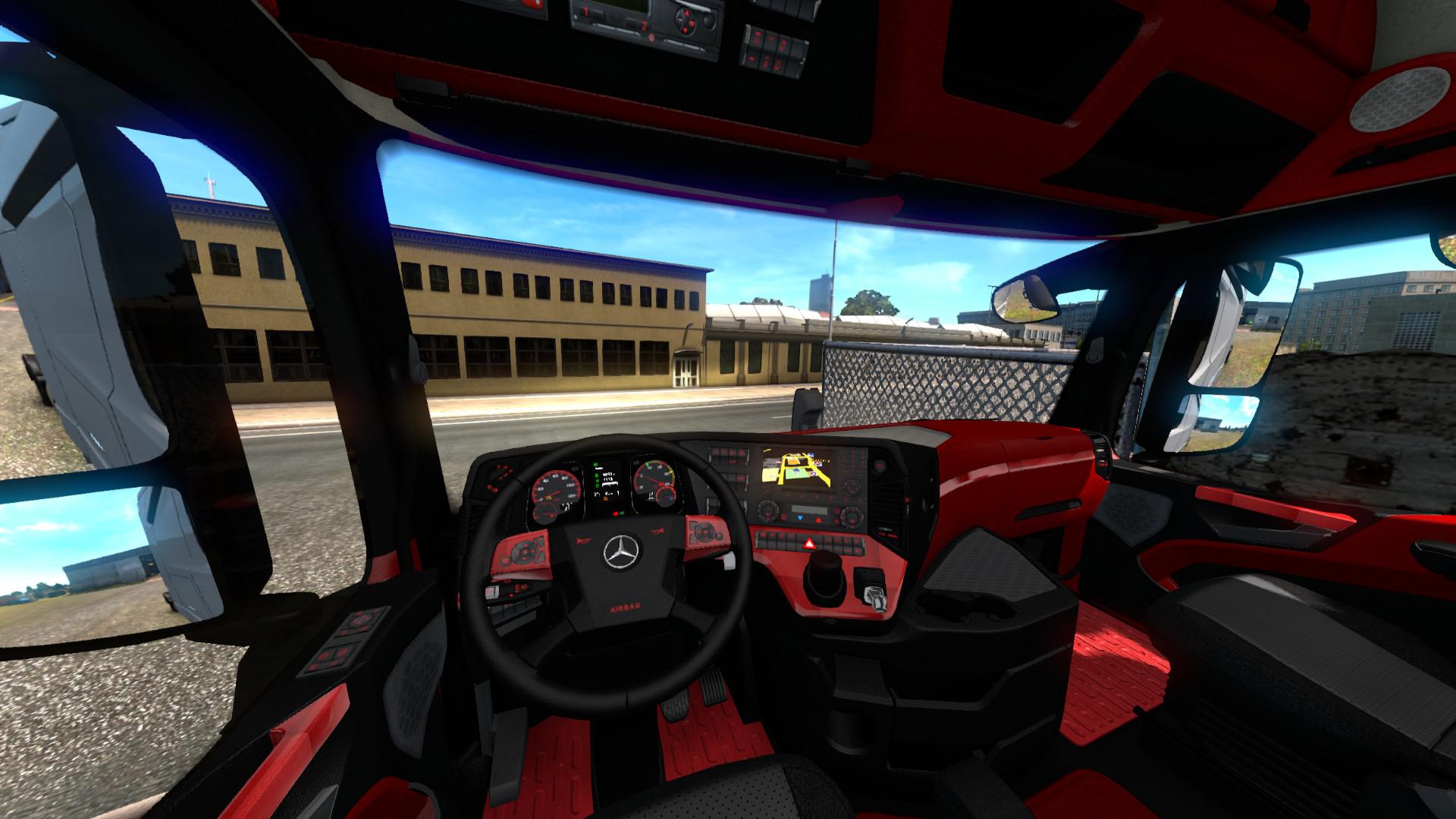 Mercedes Actros MP4 Red Interior & Dashboard 1.35.x - Thumbnail 1
