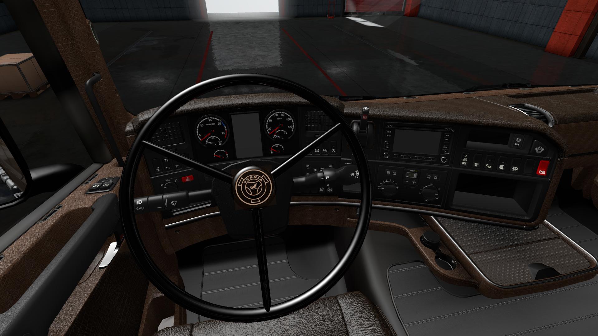 SCANIA RS RJL CROCODILE LEATHER INTERIOR V1.0 1.36.X - Thumbnail 1