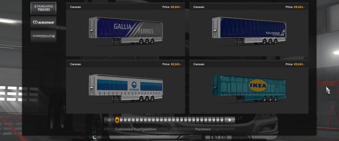 Skins Skinpaket für besitzbare Anhänger (PM 2.42) für TruckersMP [1.36.x] Eurotruck Simulator mod