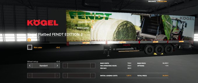 Auflieger FENDT EDITION 2 KOGEL AUTOLOADER TRAILER Landwirtschafts Simulator mod
