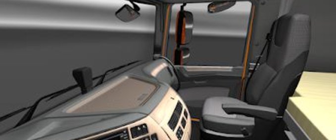 Interieurs DAF XF E6 Beiges Interieur 1.36.x Eurotruck Simulator mod