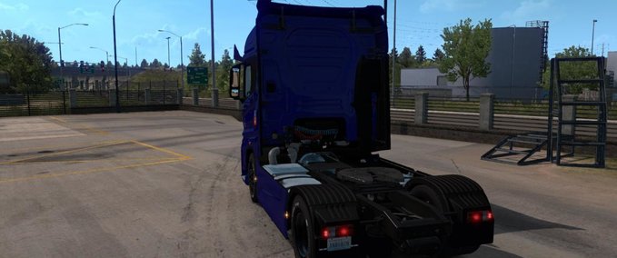 Trucks [ATS] Ford F-Max + Interieur von SimulasyonTURK (1.36.x) American Truck Simulator mod