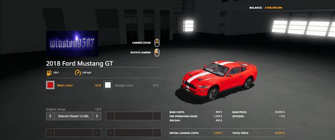 PKWs 2018 Mustang Gt Landwirtschafts Simulator mod
