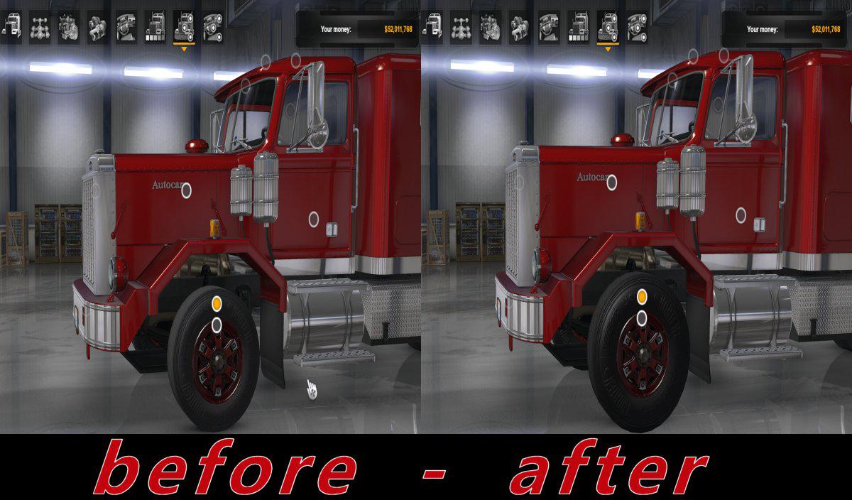 [ATS] Big Tires for Trucks and Trailers 1.36.x