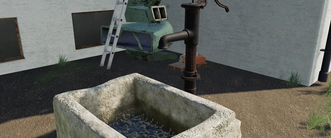 Gebäude mit Funktion Vintage water pump Landwirtschafts Simulator mod