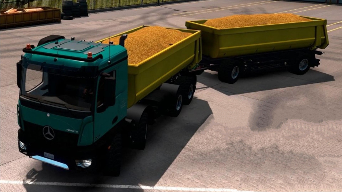[ATS] Kipper Agrar Trailer for Rear Hook Trucks (DX11) 1.36.x  - Thumbnail 1