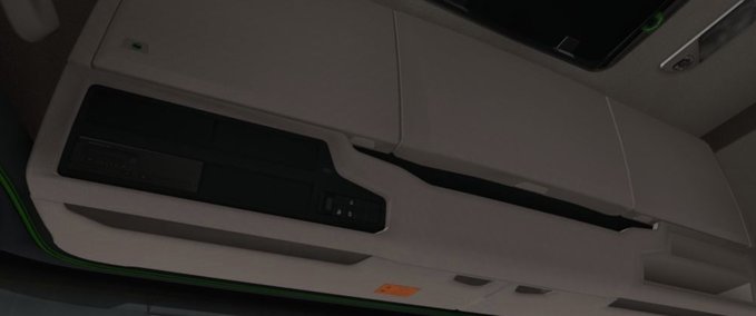 Interieurs Scania 2016 S & R Schwarz - Grünes Interieur 1.36.x Eurotruck Simulator mod