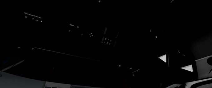 Interieurs Mercedes MP4 Schwarzes Interieur 1.36.x Eurotruck Simulator mod
