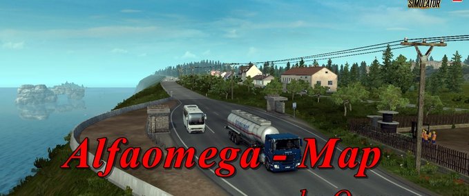 Maps Alfaomega - Karte (1.35.x) Eurotruck Simulator mod
