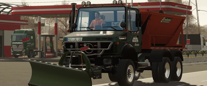 Mercedes Benz Winterdienst Unimog 2450 6x6 Landwirtschafts Simulator mod