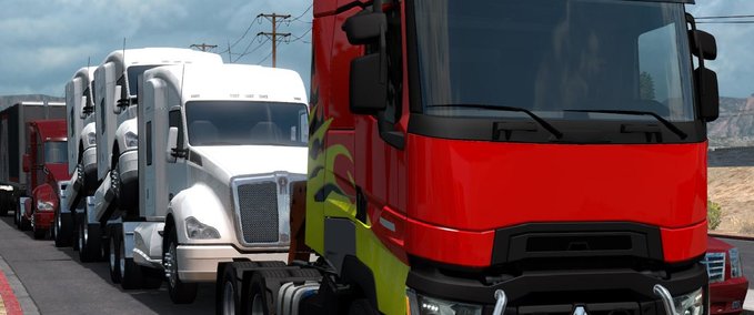 Trucks RENAULT T RANGE VON UMT 1.36.X American Truck Simulator mod