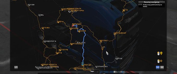 Sonstige GPS RG PRO 2.0 Fix für Russian Open Spaces v7.5 [1.36.x] Eurotruck Simulator mod